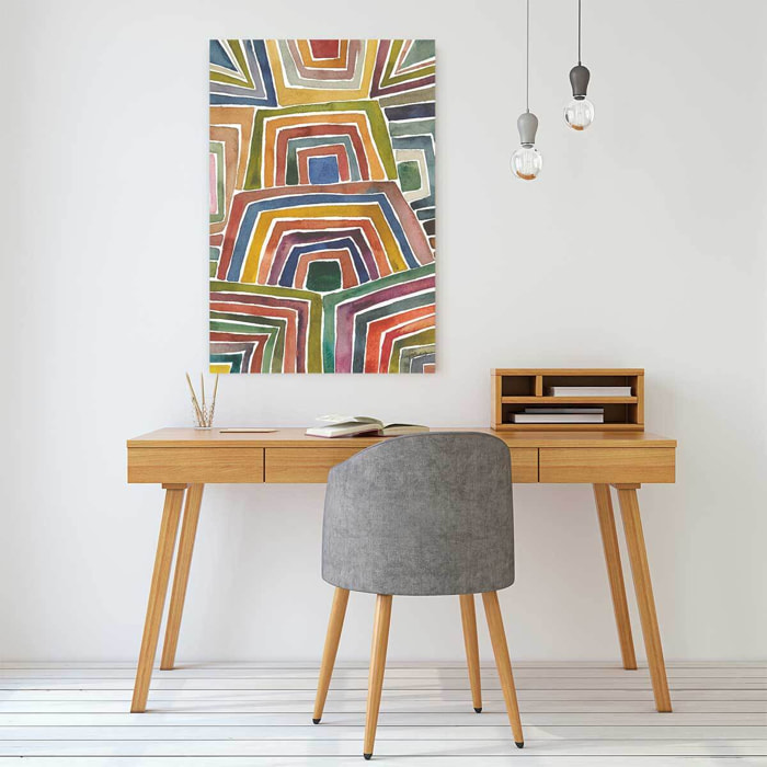 Tableau abstrait rayures ii  Toile imprimée