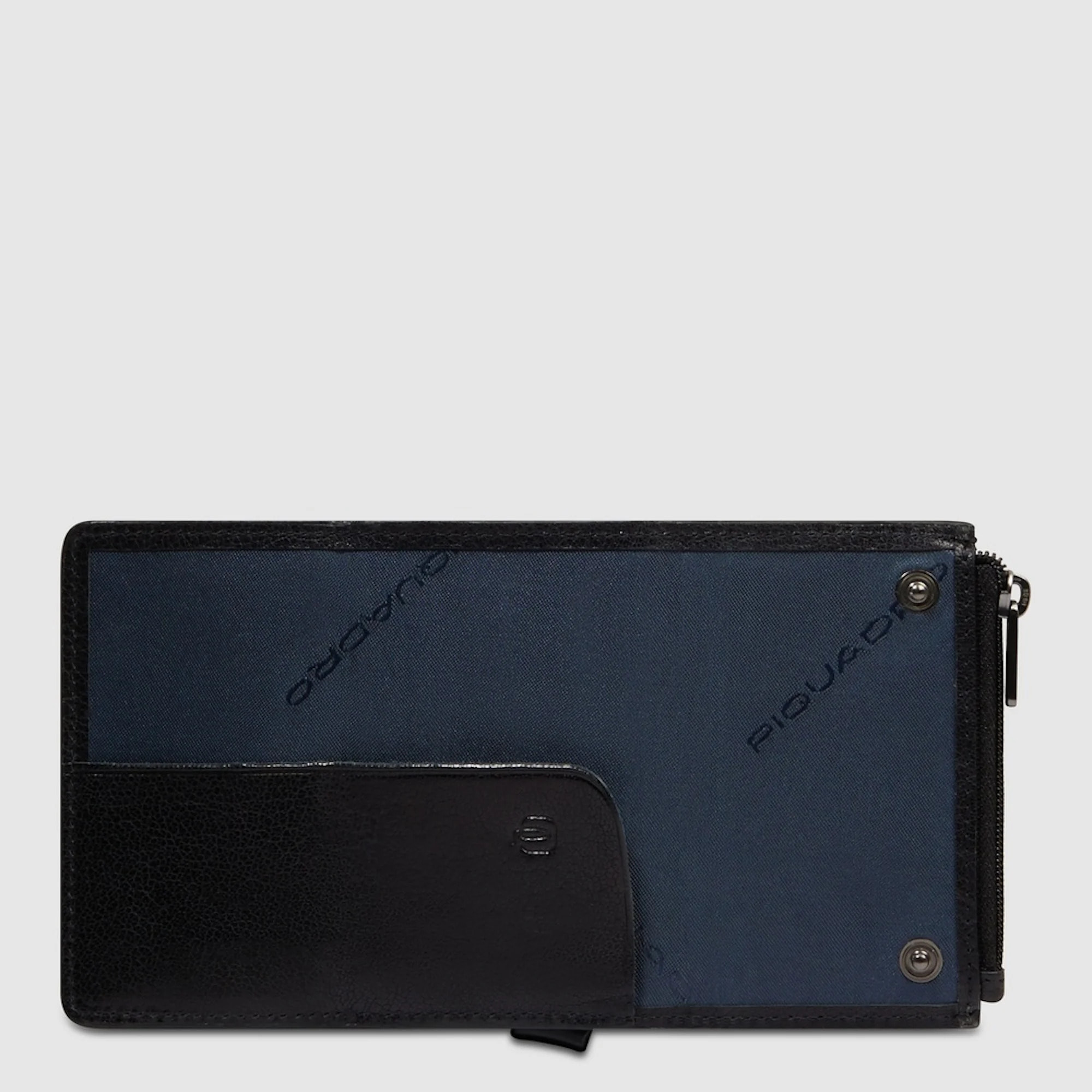 Piquadro Portafoglio compatto con portacarte automatico, porta monete e protezione RFID