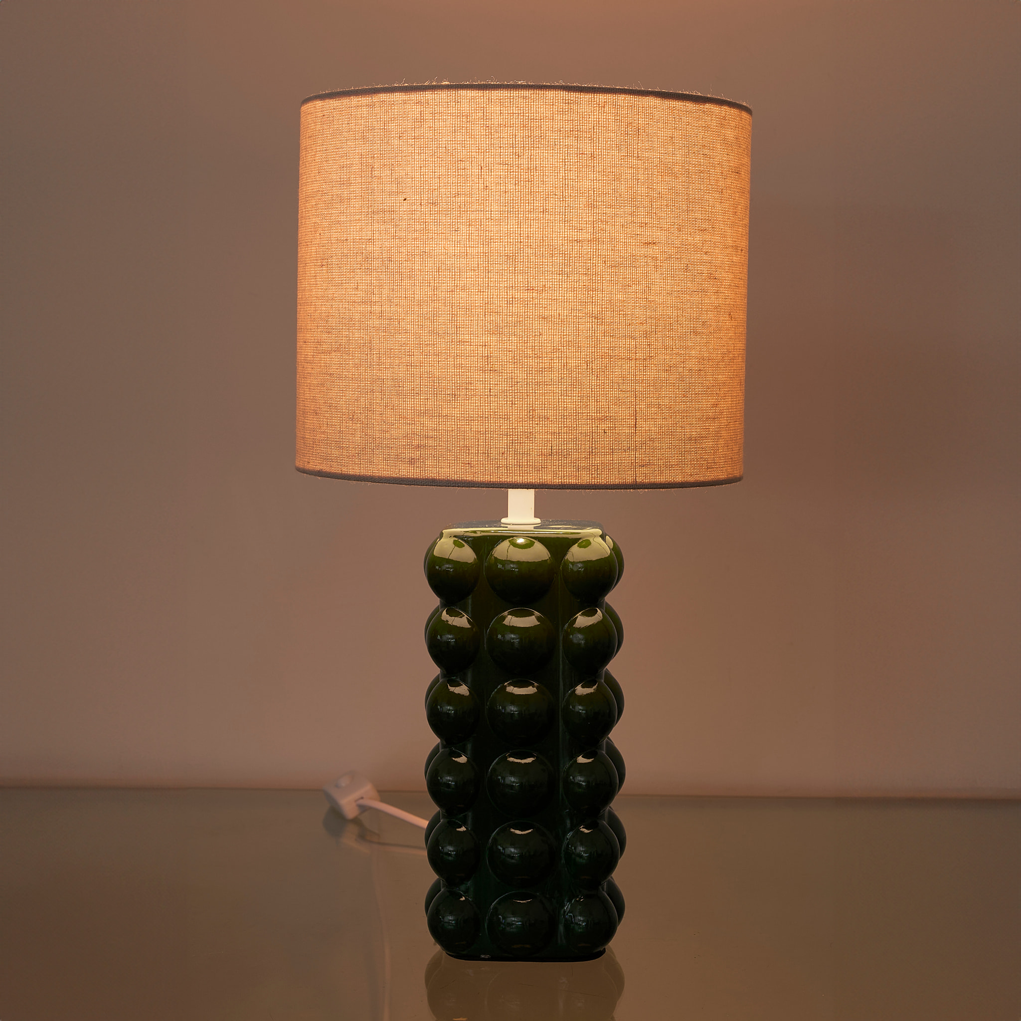 Lampe Ceramique Vert Foret