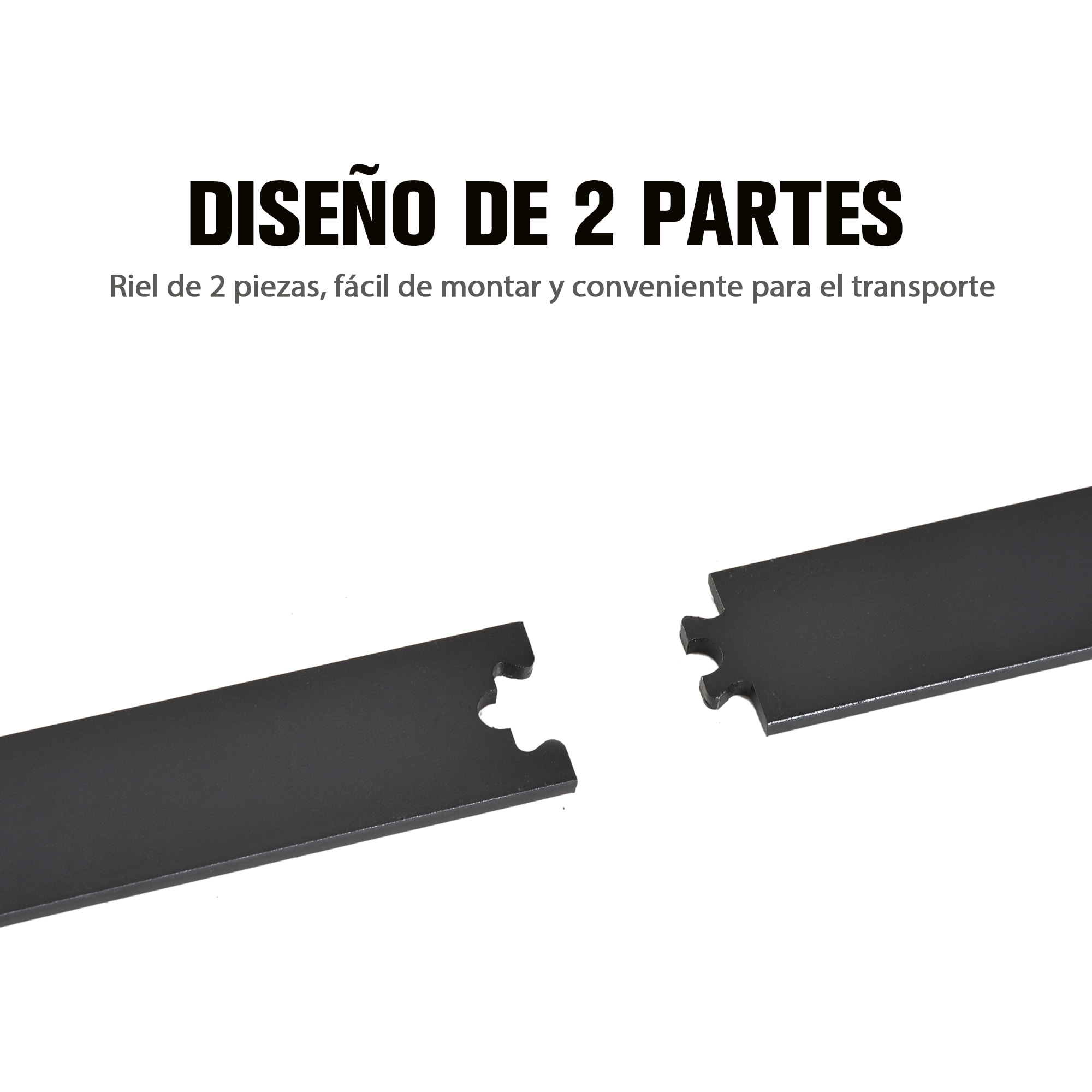 Pack Accesorios para Puerta Correderas 200x4x0,6cm Negro