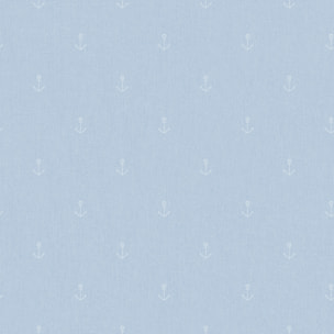 Papier peint enfant ancres marines bleu ciel
