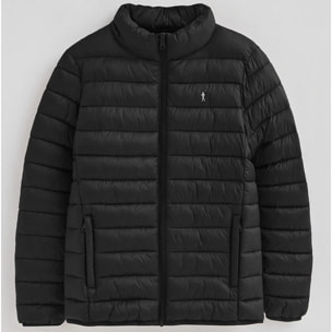 Giacca Chuck Embroidery nera con logo Rigby Go