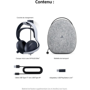 Casque gamer SONY Pulse Elite 3D PS5 V2