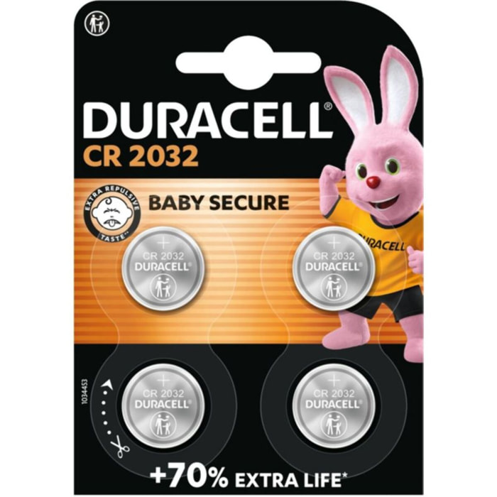 Pile DURACELL DL/CR 2032 x4