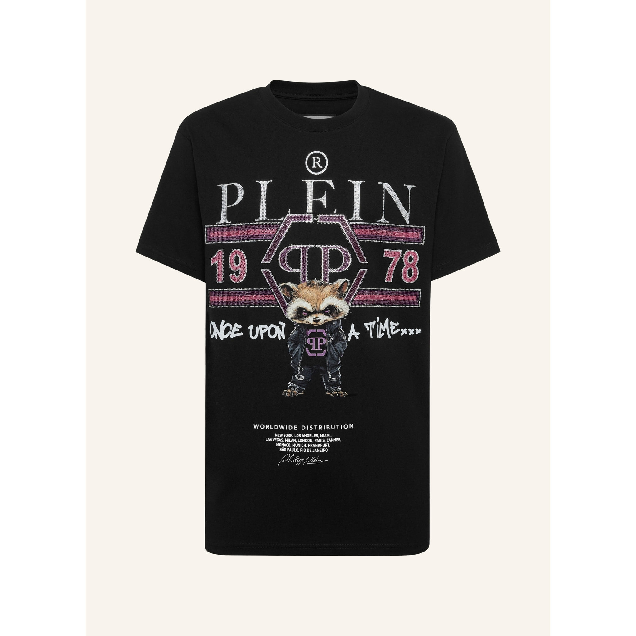 PHILIPP PLEIN Camiseta Cuello Redondo Ss COLLEGE