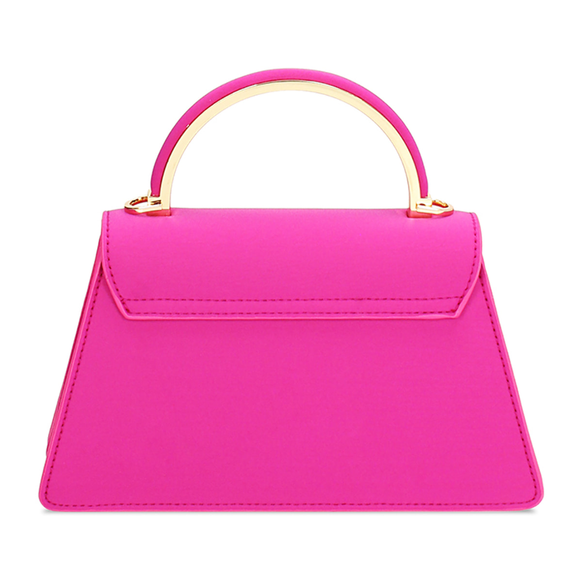 Mini bag donna fucsia in tessuto