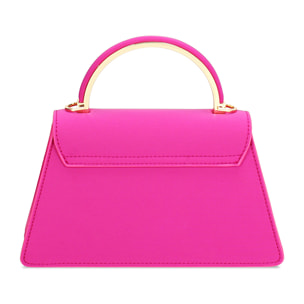 Mini bag donna fucsia in tessuto