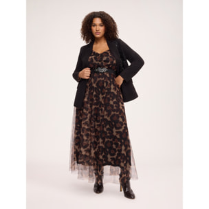 Fiorella Rubino - Blazer in Punto Milano con paillettes - Nero