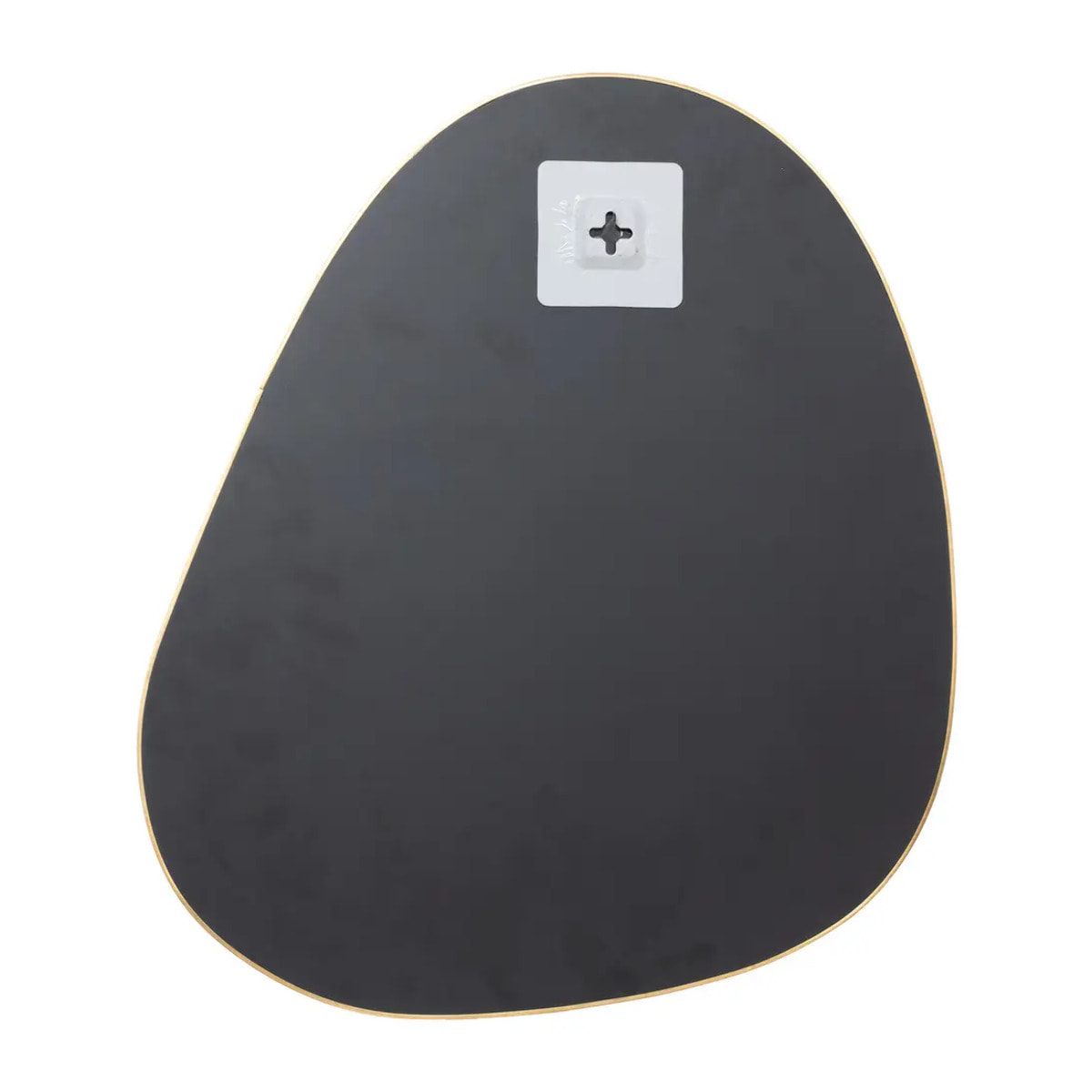 Lot de 3 miroirs organiques "Lida" L32/44,5/47cm or