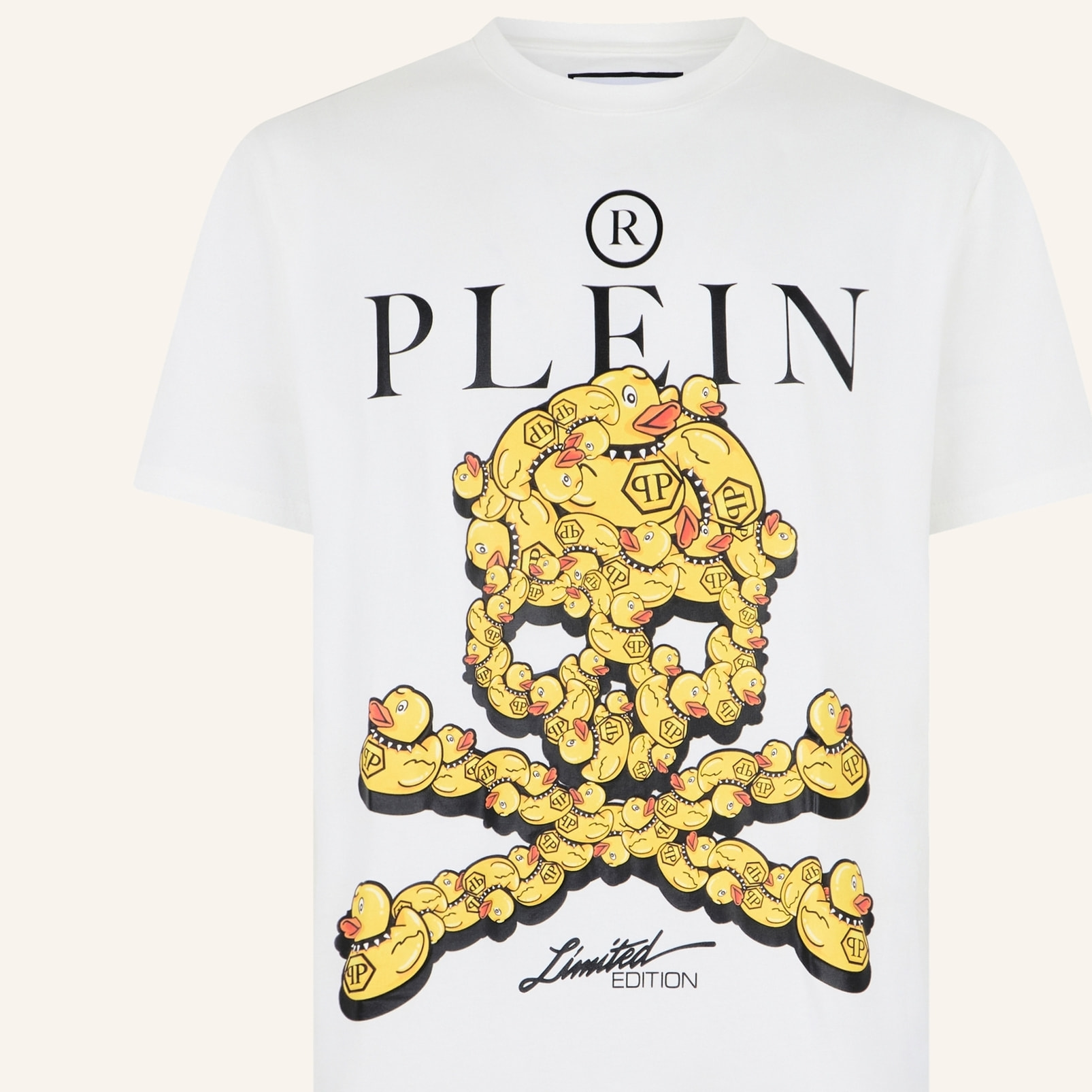 PHILIPP PLEIN Camiseta de cuello redondo y manga corta SKULL