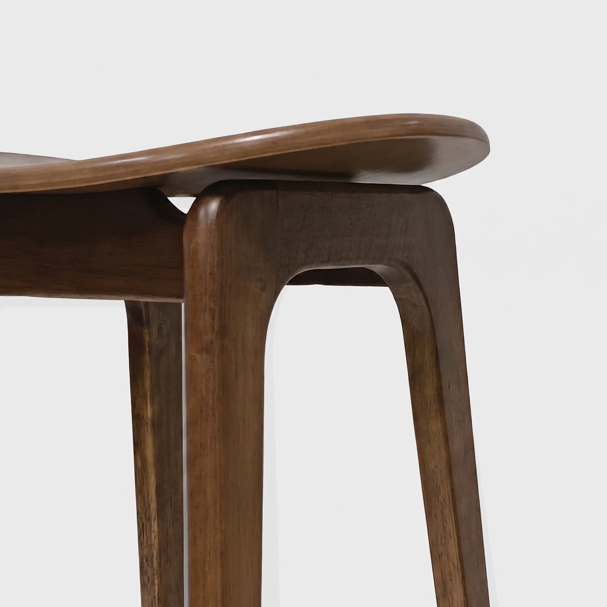 Lot de 2 tabourets pour îlot central 63 cm en bois foncé - Jude