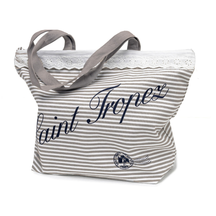 Tris Telo Mare+Borsa+Pochette Modello Stylish