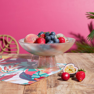 Corbeille A Fruit Verre Ambre 1.1l