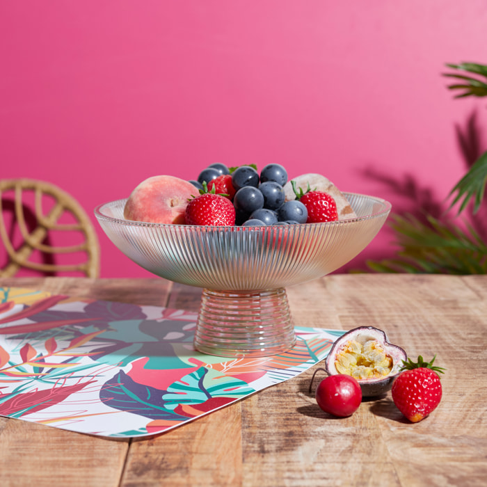 Corbeille A Fruit Verre Ambre 1.1l