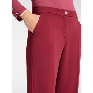 Elena Mirò - Pantalones de hombre en tejido fluido - Burgundy
