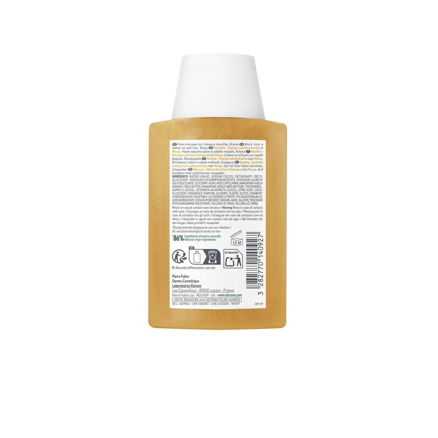 Mangue  - Shampoing Nutrition - Cheveux Secs