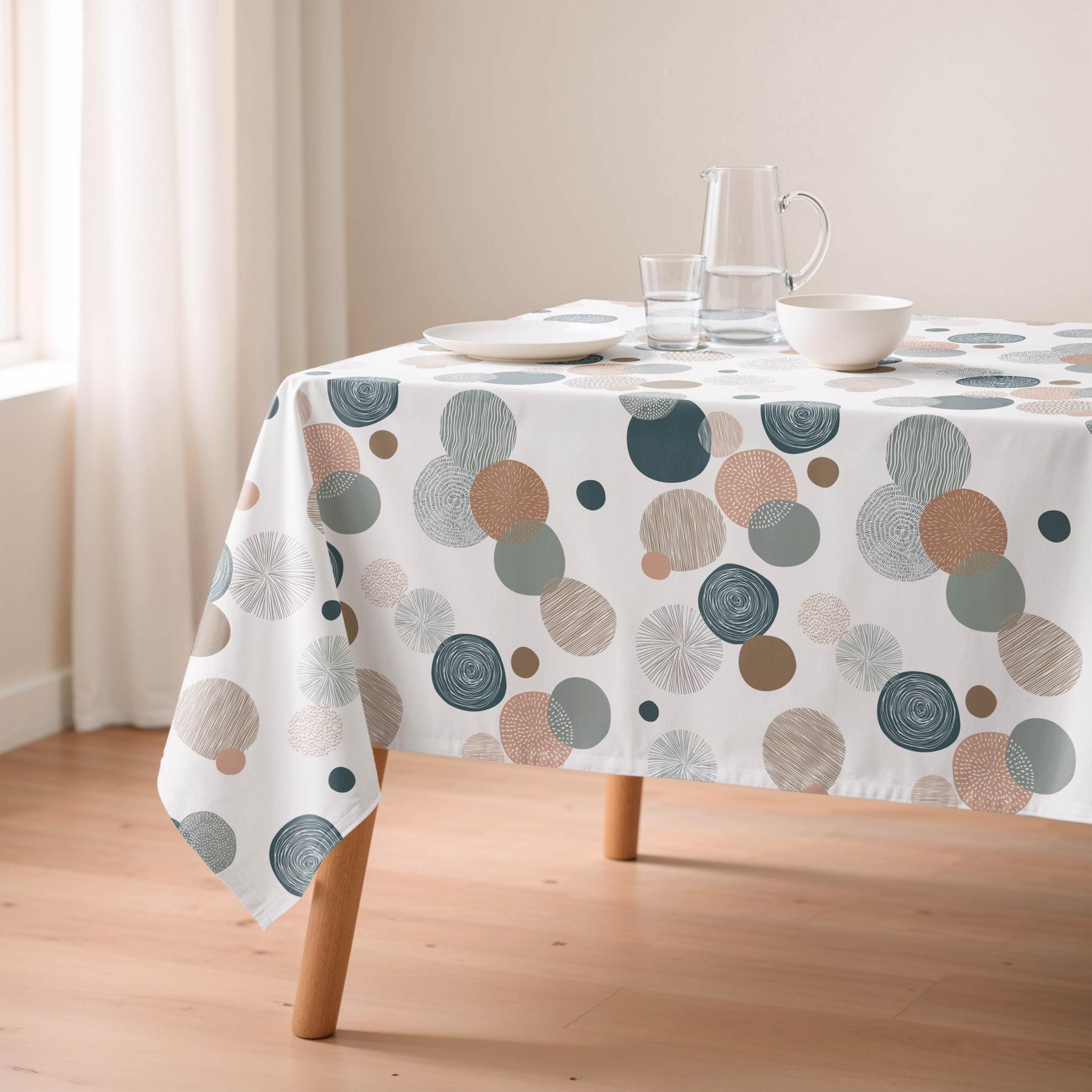 Nappe anti-taches OSLO MULTICOLORE - en 100 % coton