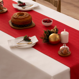 Camino de mesa EVOLET ROJO-ORO
