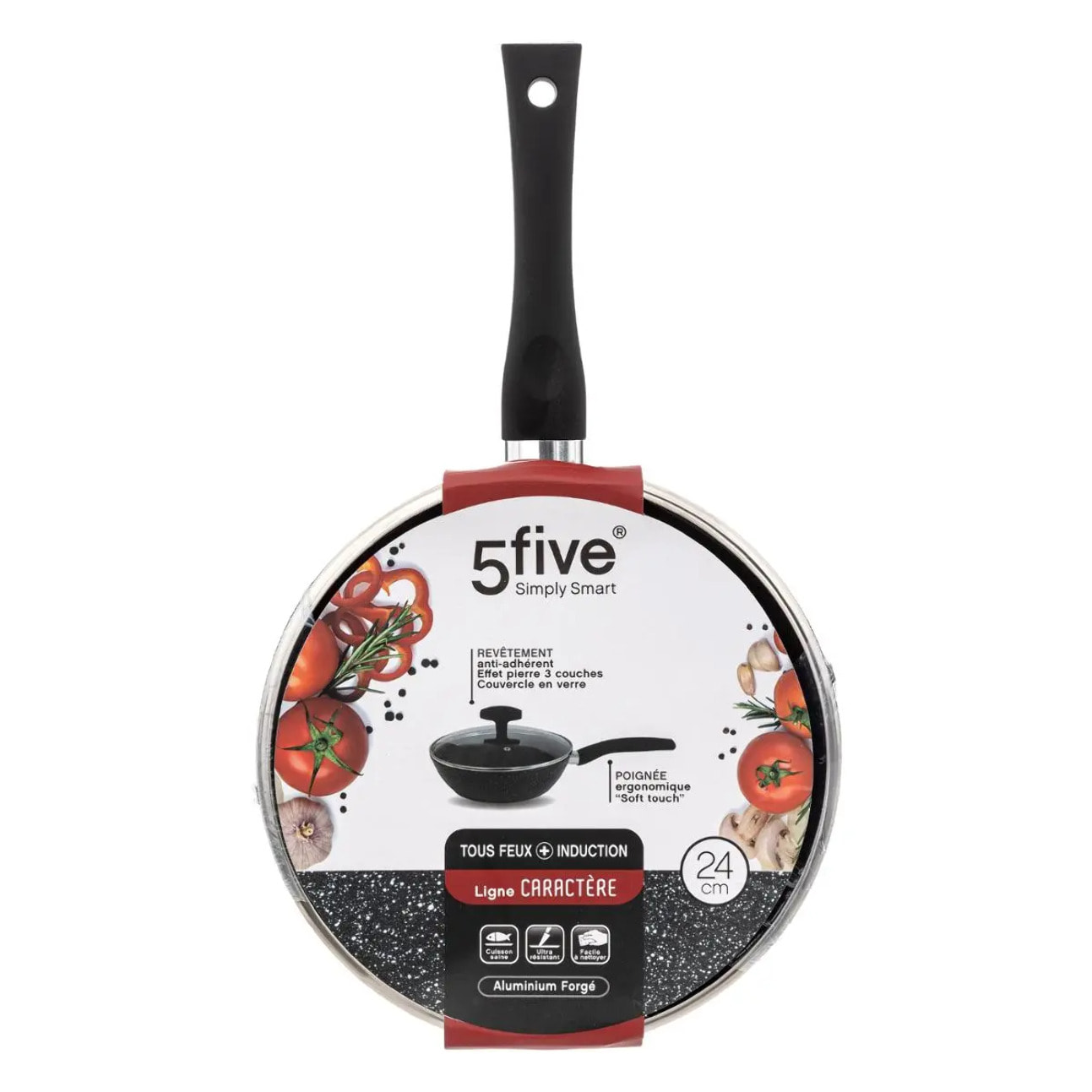 Sauteuse aluminium forgé "Caractère" 24cm