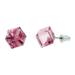 Pendientes Cubik adornado con cristales de Swarovski