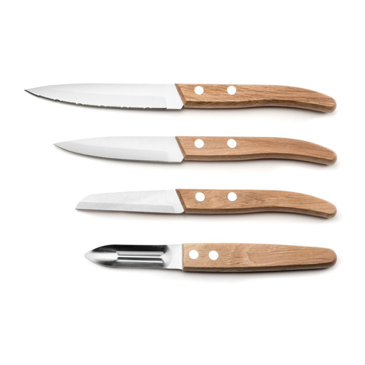 Essence - Set di 4 coltelli Essentiel "Legno naturale"