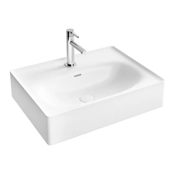 Lavabo à poser VITRA Equal 60 cm avec trop plein blanc