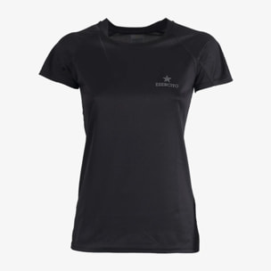 T-shirt Esercito a maniche corte sport nera donna
