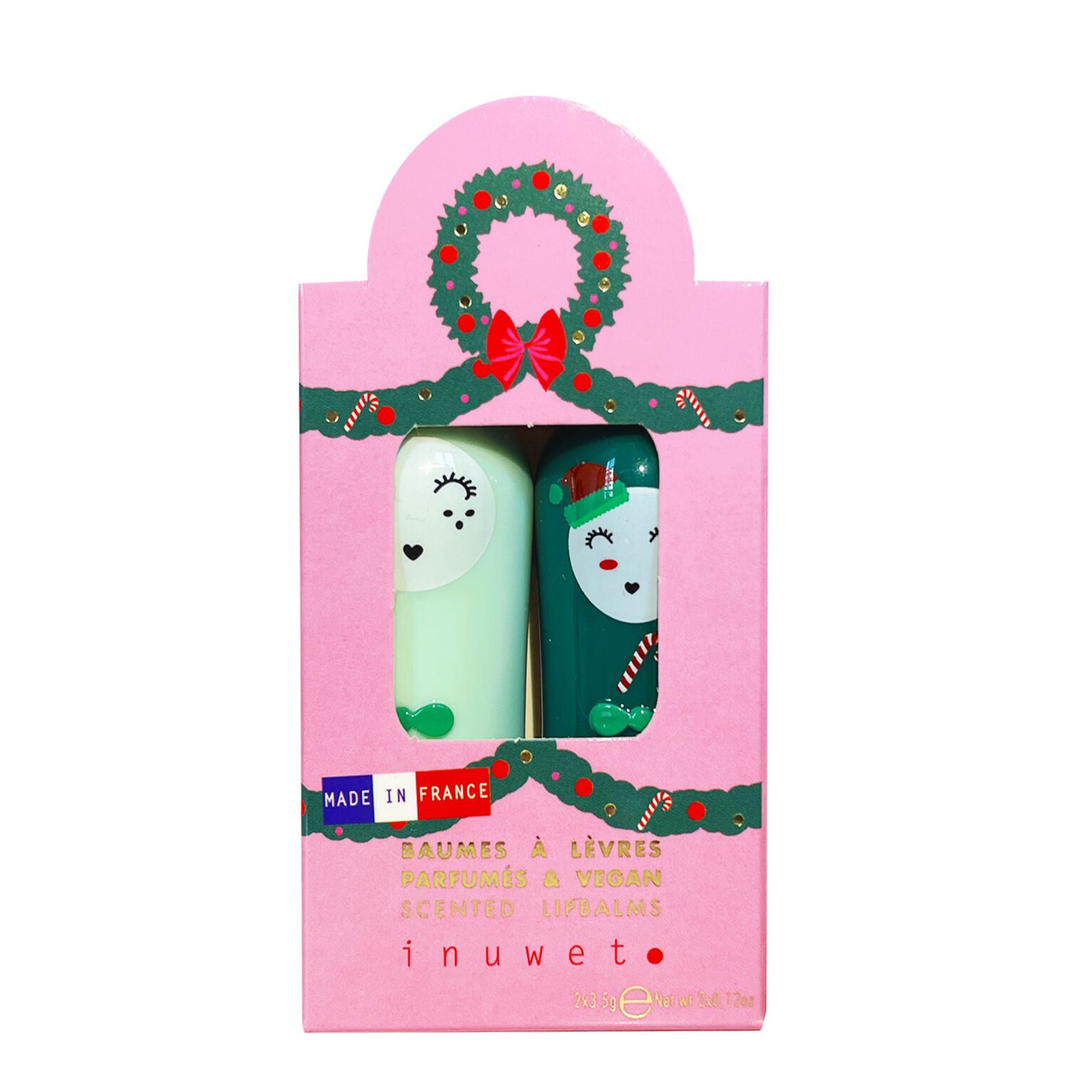 Cerise Pomme - Coffret 2 Baume à Lèvres Édition Limitée Noël