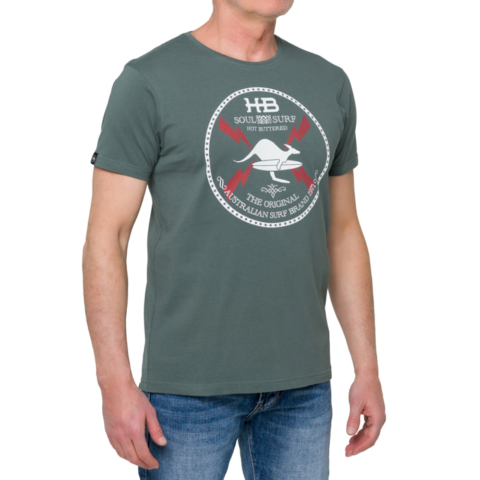 Camiseta de algodón 150 gr Hot Buttered Soulsurf Verde Matcha