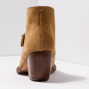 Botines con tacón S3099 LUX SUEDE CAMEL/ MUNSON color Camel