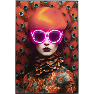 Tableau LED Fancy rousse 55x75cm Kare Design