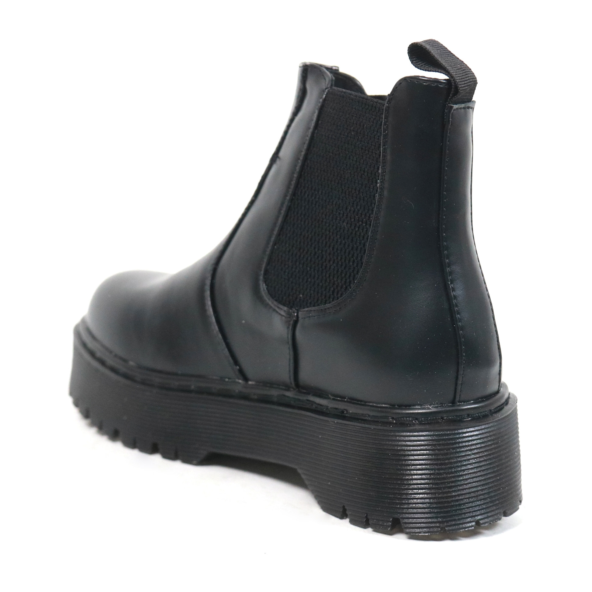 STIVALETTO ELASTICI FLATFORM CHOCOLA' NERO