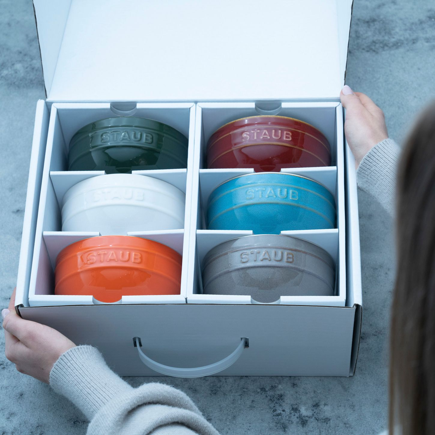 Lot de bols arc-en-ciel 14 cm / 6-pcs