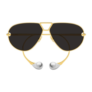 Gafas de Sol Bottega Veneta BV1437S-001 de Metal Mujer 64 mm