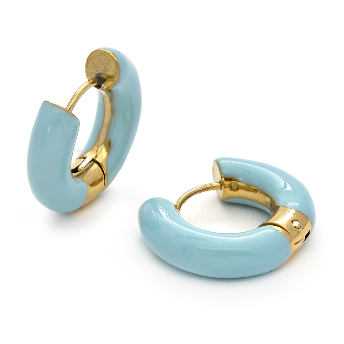 Pendientes acabados en oro amarillo de 18k