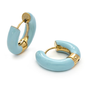 Pendientes acabados en oro amarillo de 18k