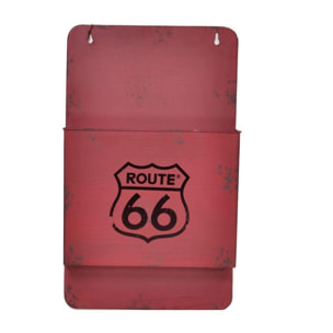 Portalettere in metallo Bristol rosso cm25x8h42