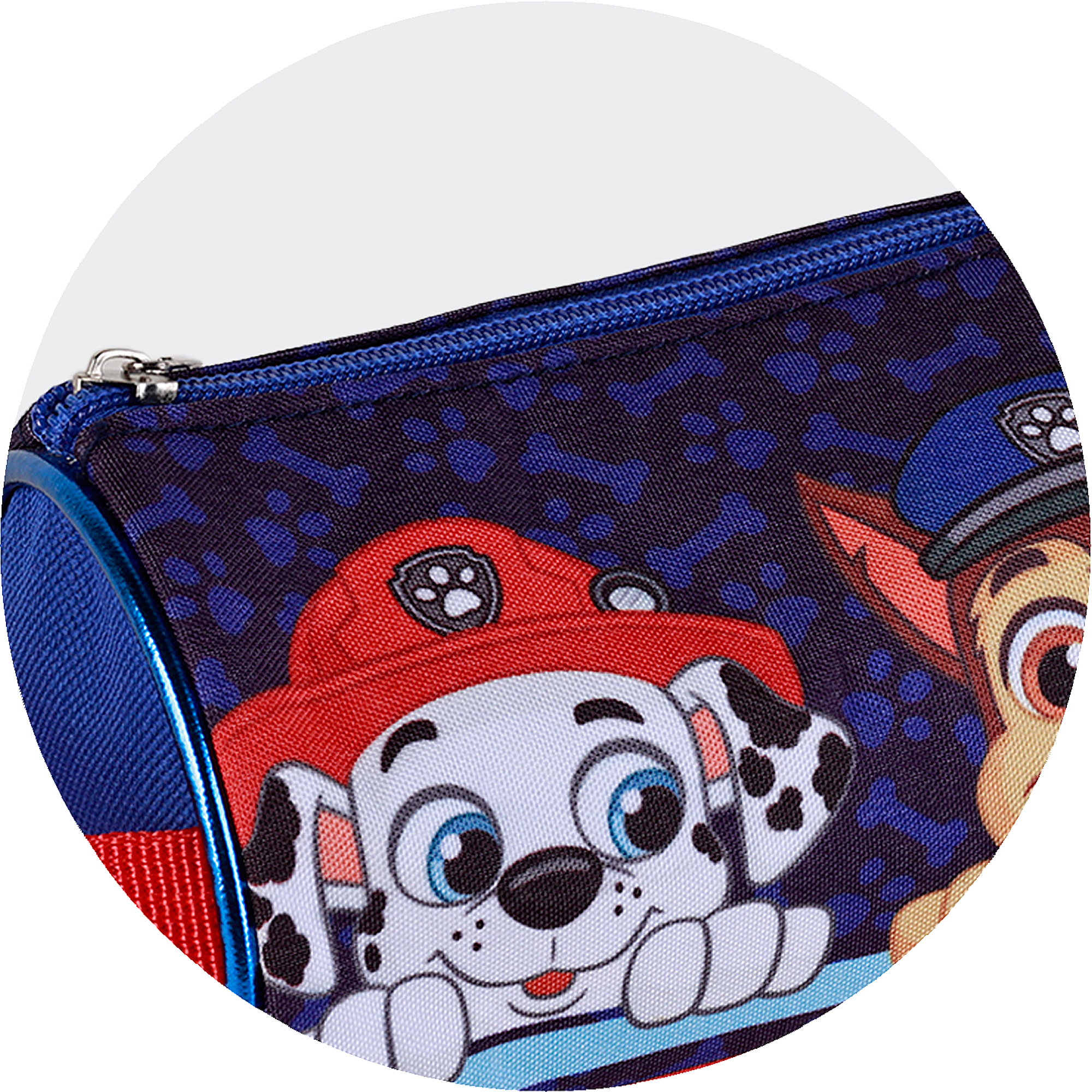 Astuccio rotondo dei Paw Patrol. Interni completamente foderati e personalizzati.