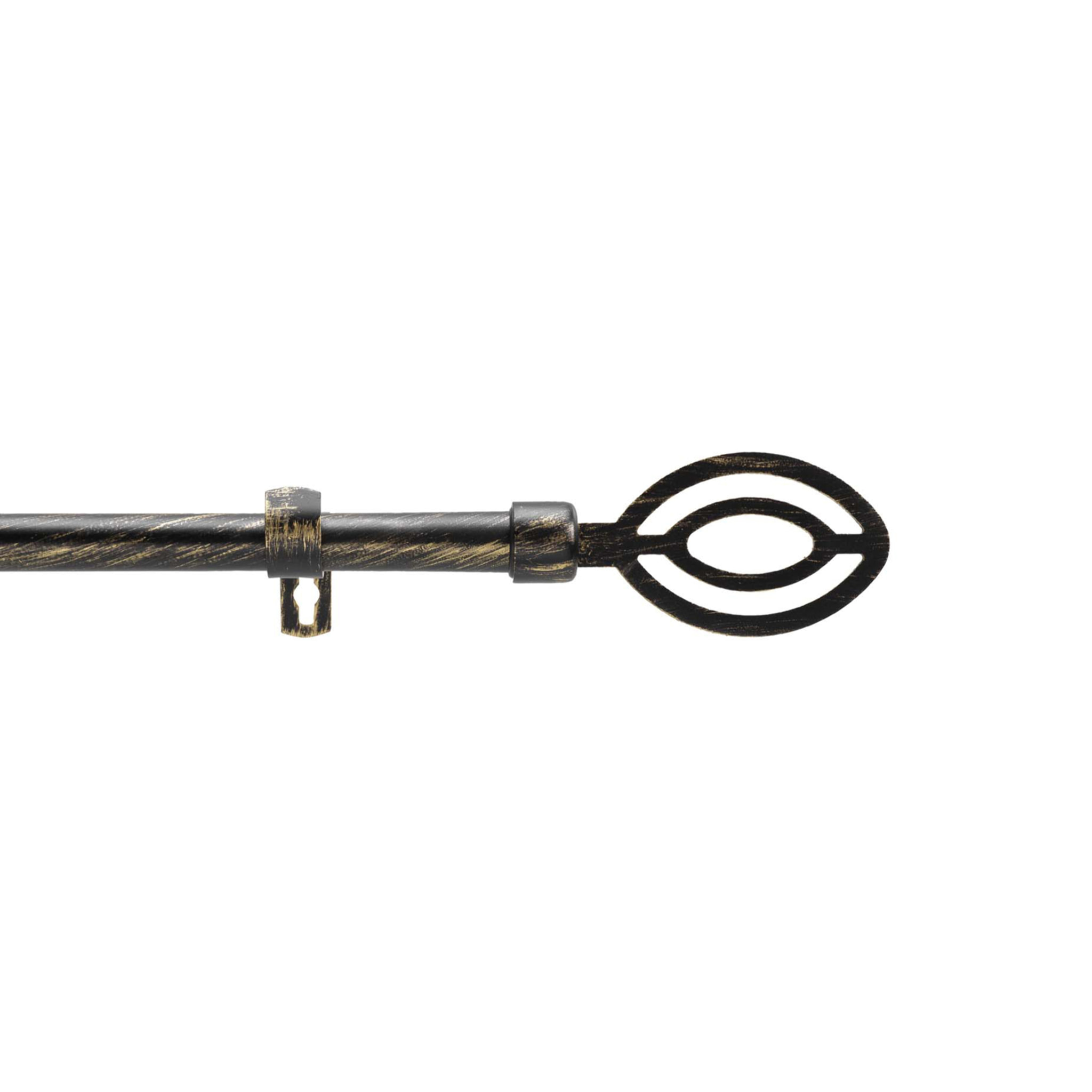 Kit de tringle extensible au style géométrique - Noir