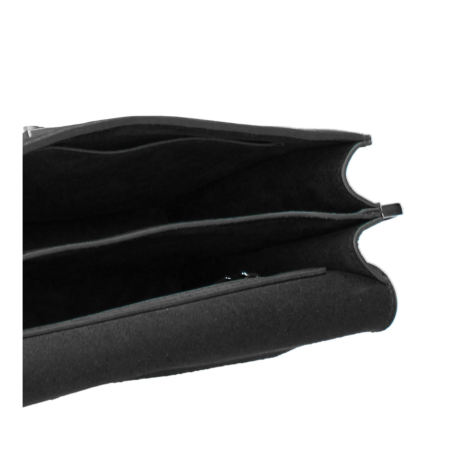 Borsa a tracolla da donna Made in Italy - Celeste Prime - Pelle scamosciata - 24.0 x 15.0 x 7.0 cm