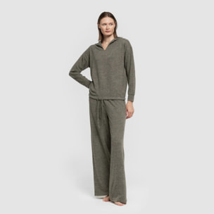 Pantaloni lunghi a gamba larga new punto extra morbido