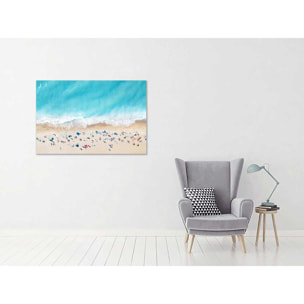 Tableau plage beach lovers for ever Toile imprimée