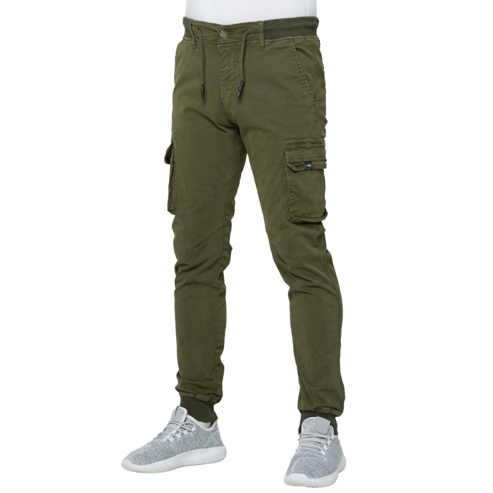 Pantalone Hot Buttered Namib cargo verde militare