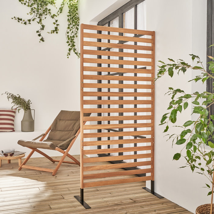 Paravent intérieur/extérieur bois d'acacia 80cm PARADA 80CM