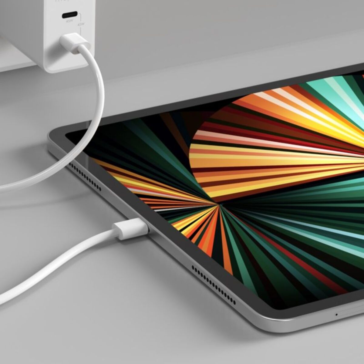 Chargeur secteur MOPHIE 45W duo Power Delivery Blanc x2 USB-C