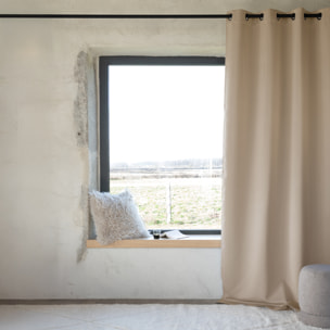 Rideau occultant ignifugé M1 non feu - Beige