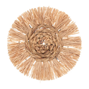 Set de 3 déco murales raphia D25/30/36cm