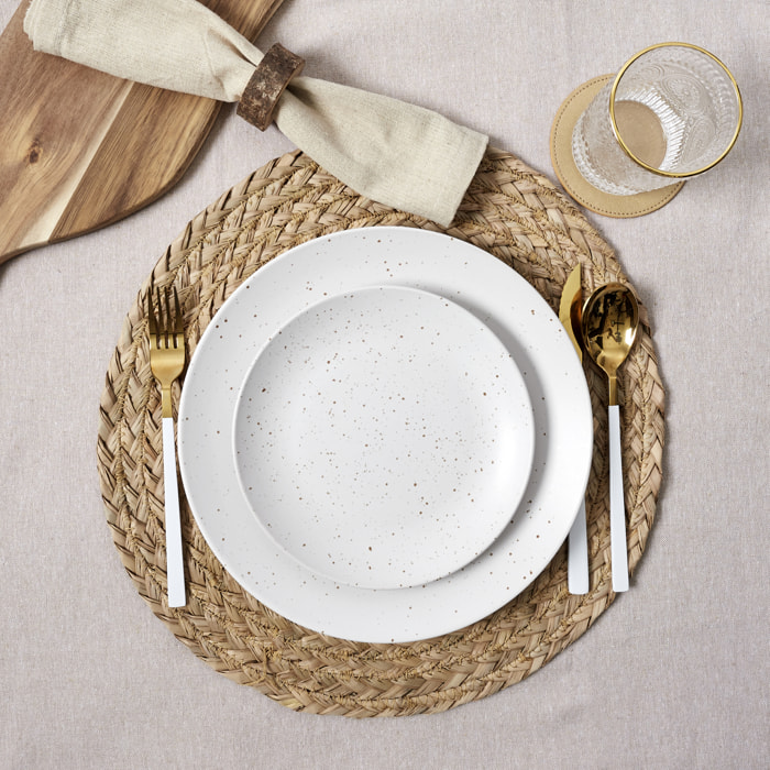 Set de Table - HOME DECO FACTORY - Tressé - Jonc de Mer - Beige
