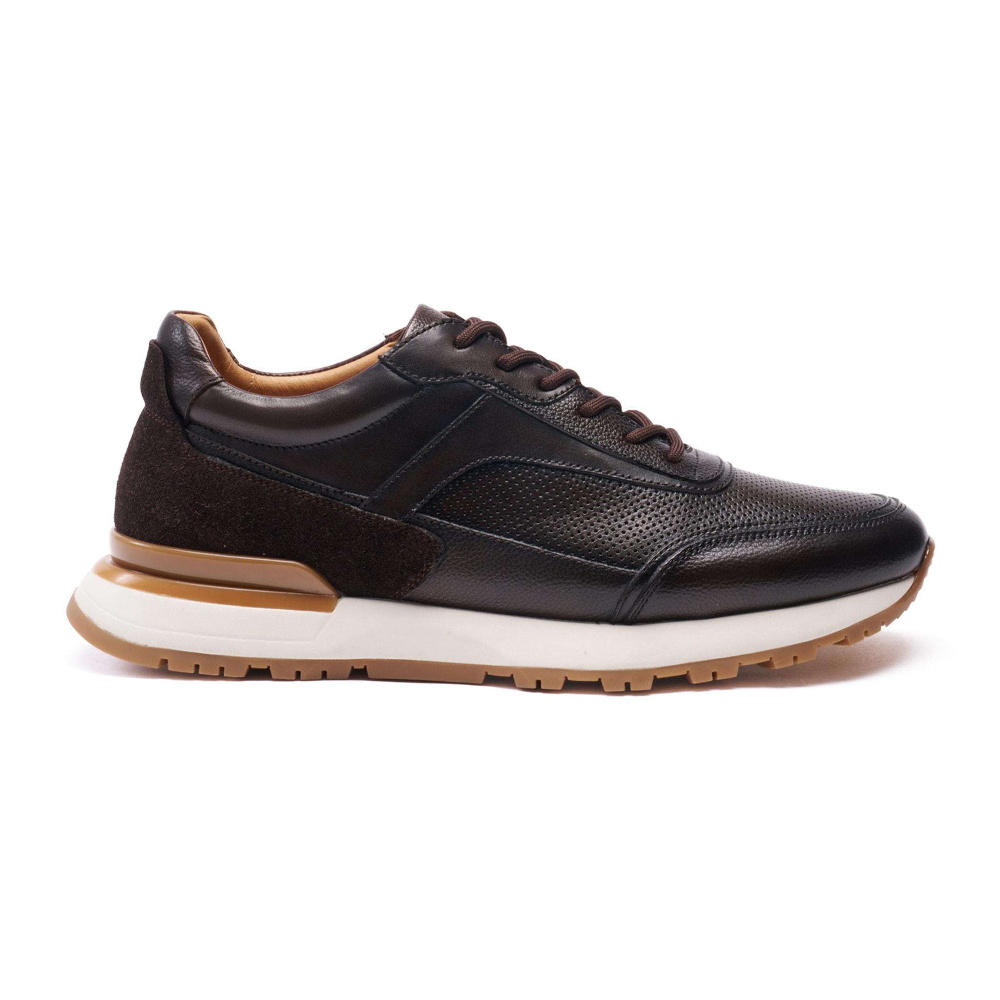 Sneaker British Passport Testa di moro