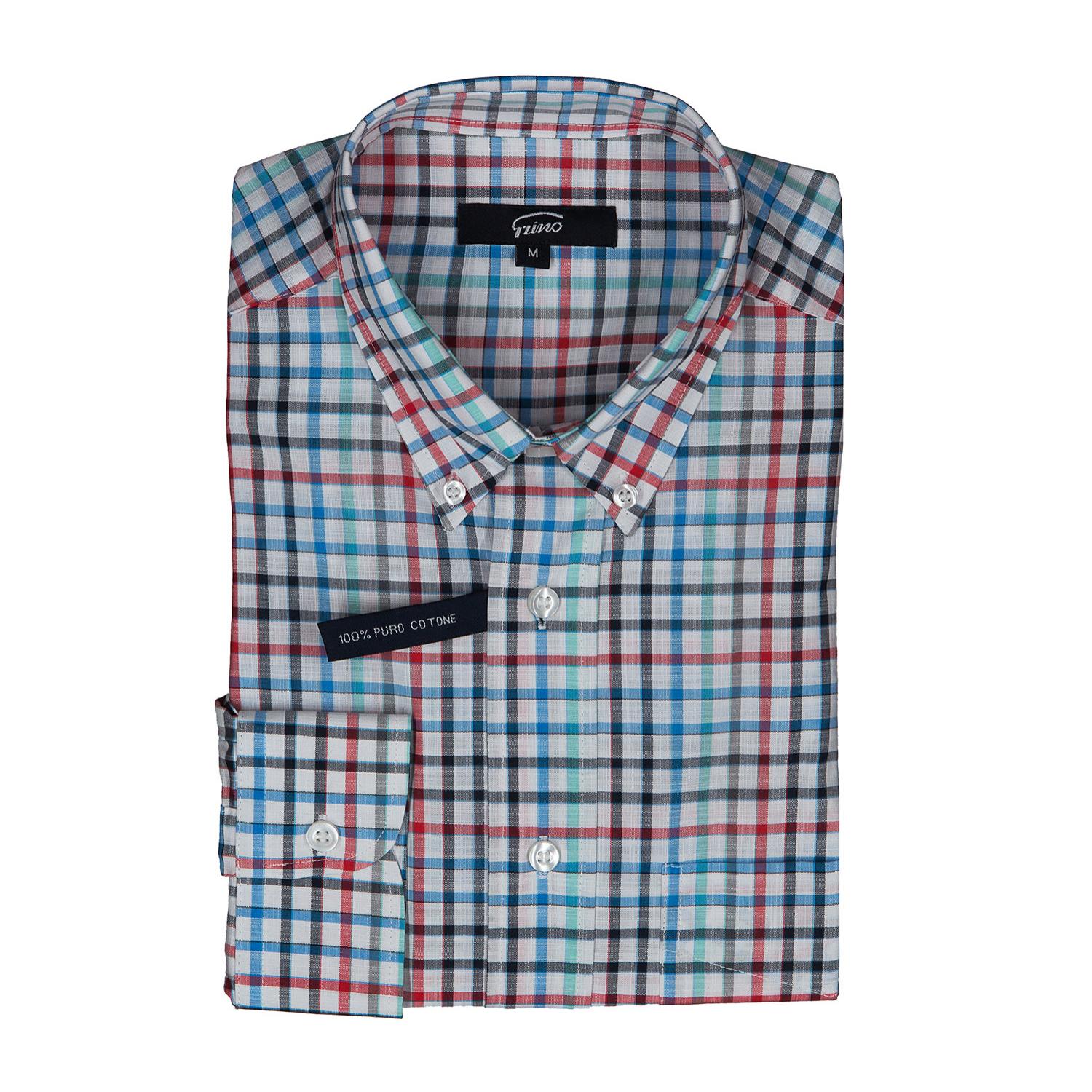 Camicia GRINO quadro multicolore